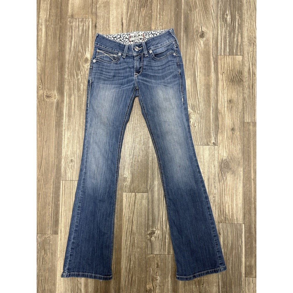 Ariat Real Denim High Rise Slim Fit Bootcut Jean Size 26 Regular Western Cowgirl